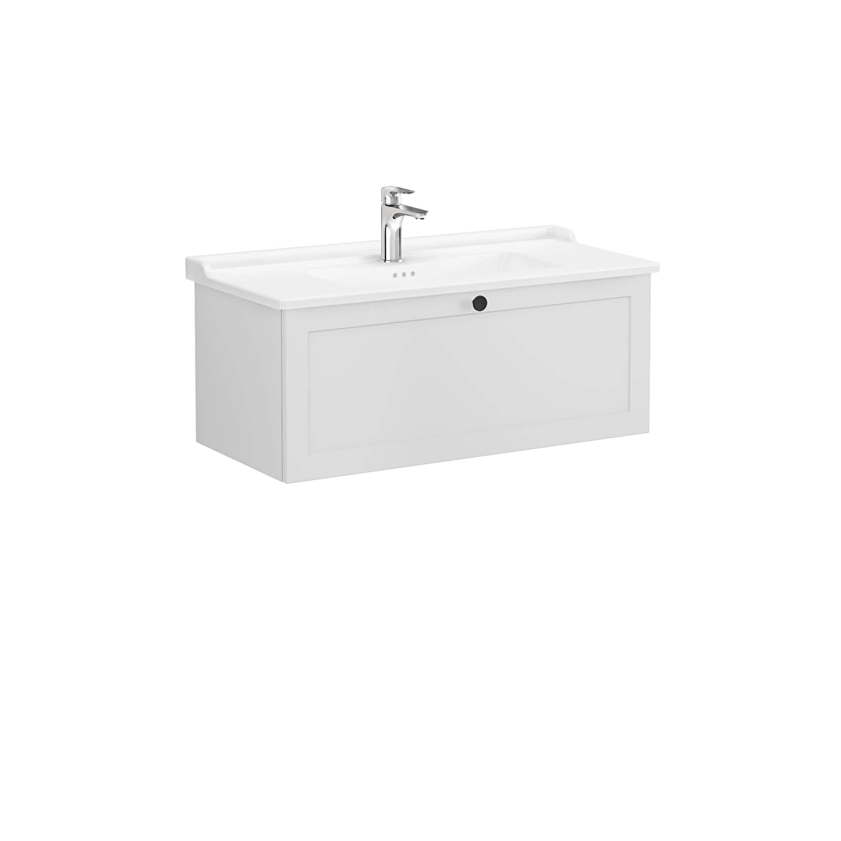 Root Classic Lavabo Dolabı, Mat Açık Gri