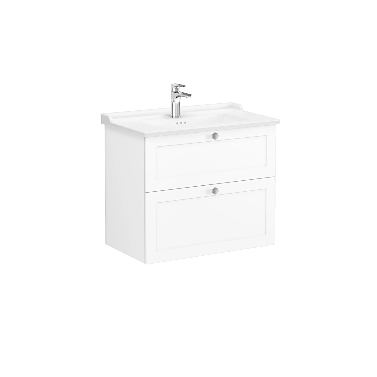 Root Classic Lavabo Dolabı, Mat Beyaz