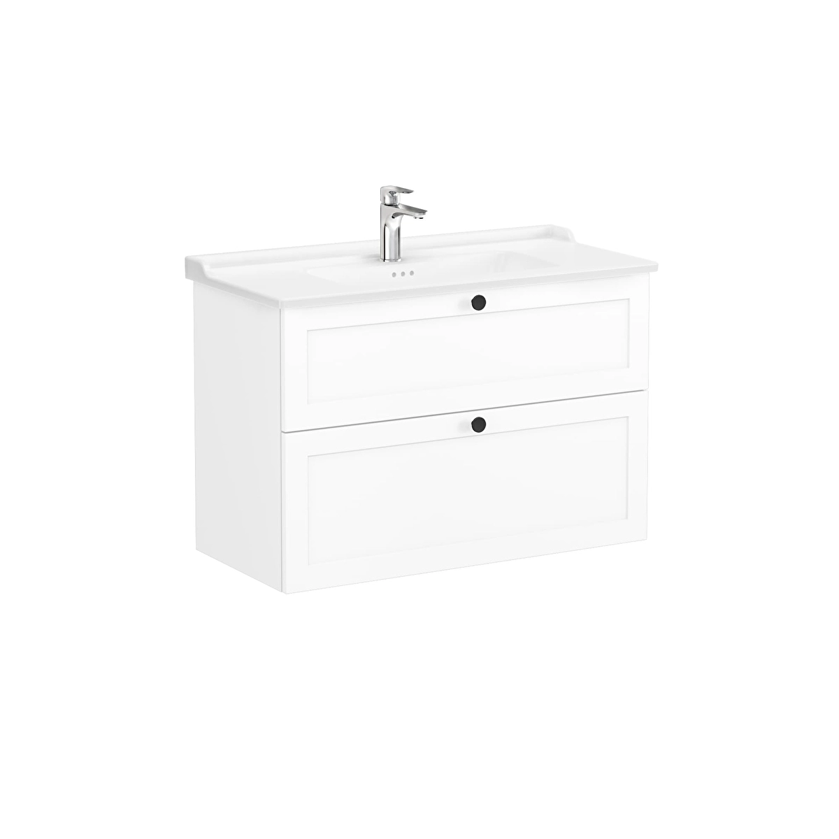 Root Classic Lavabo Dolabı, Mat Beyaz