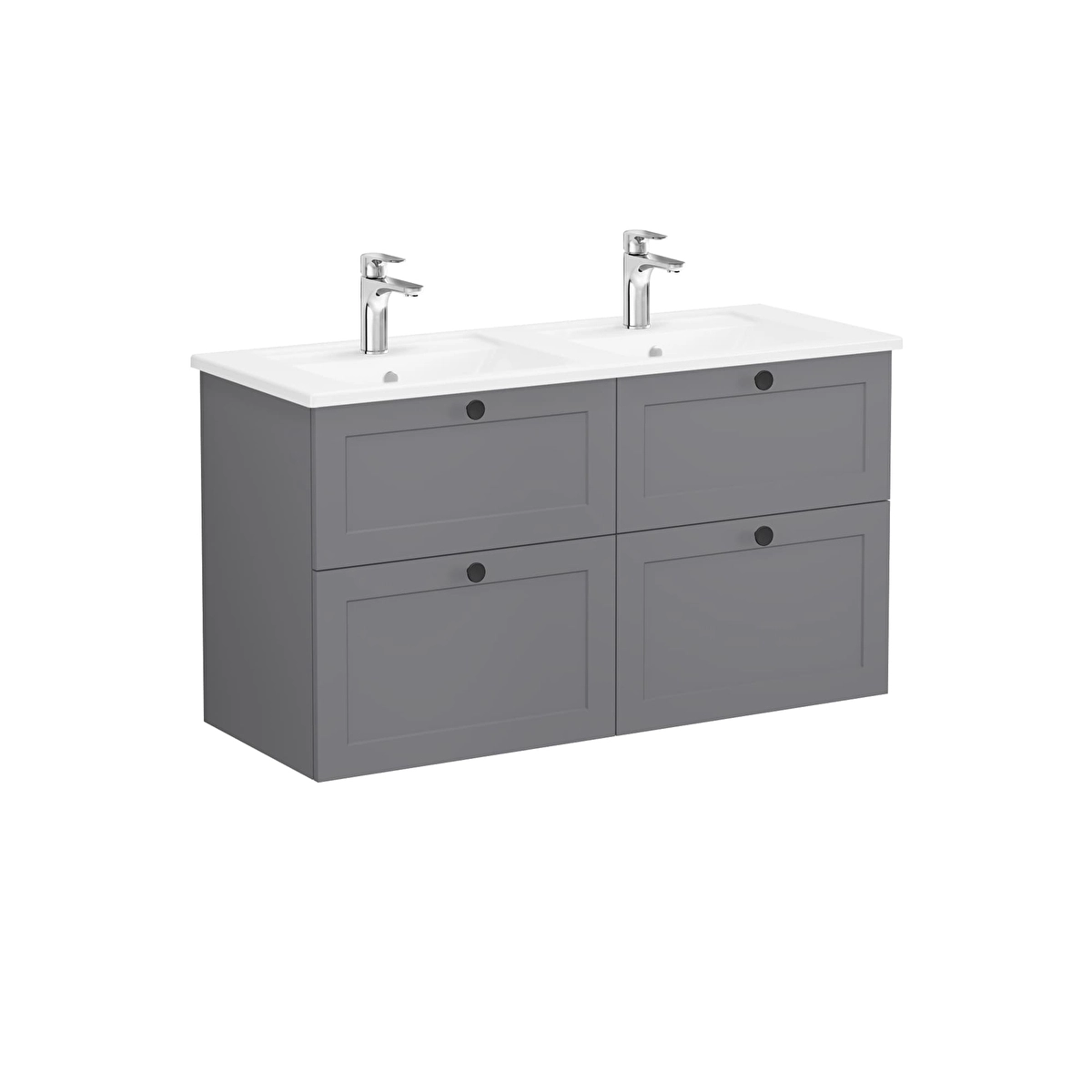 Root Classic Lavabo Dolabı, Mat gri