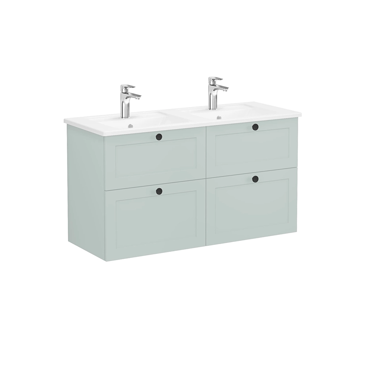 Root Classic Lavabo Dolabı, Mat Retro Yeşil