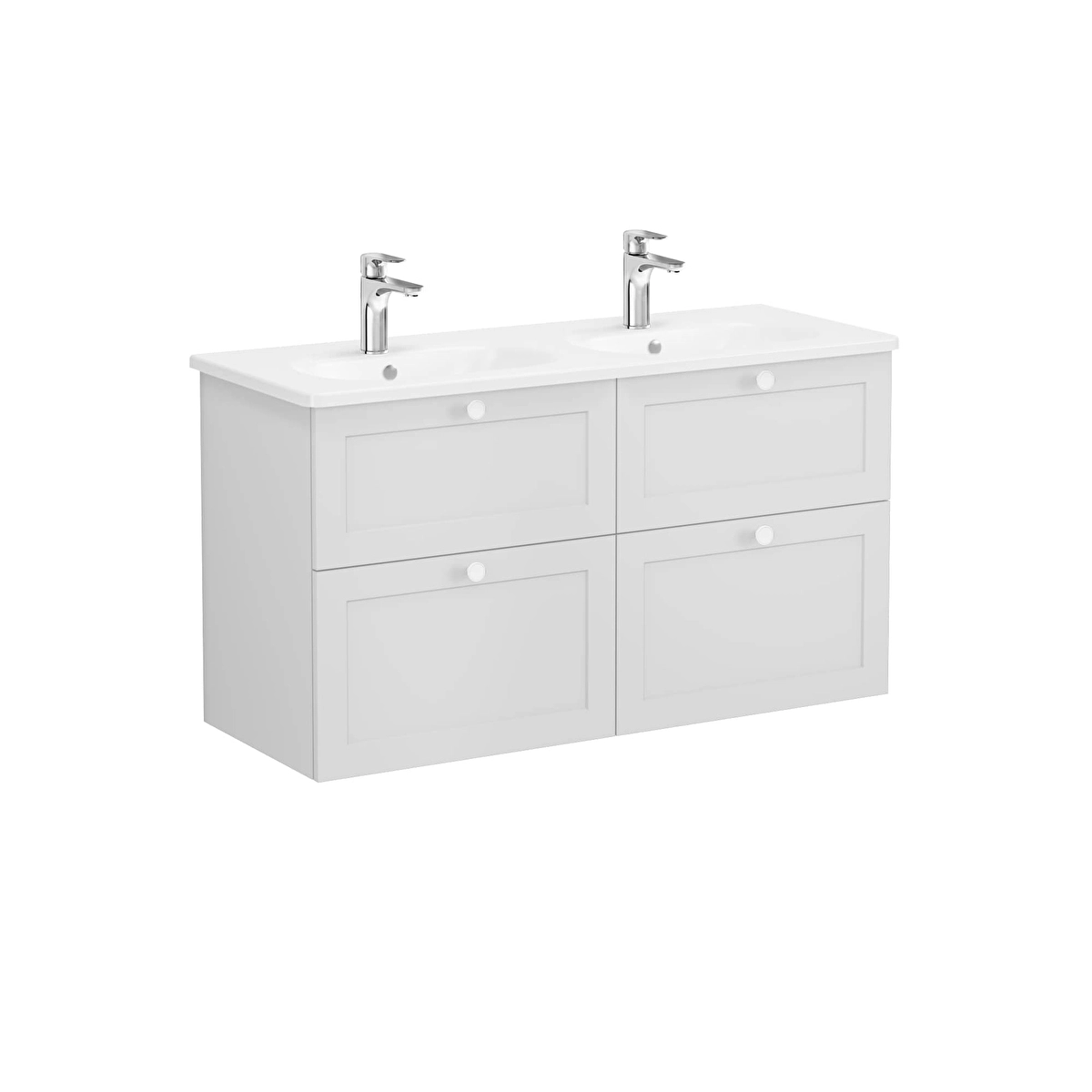 Root Classic Lavabo Dolabı, Mat Açık Gri