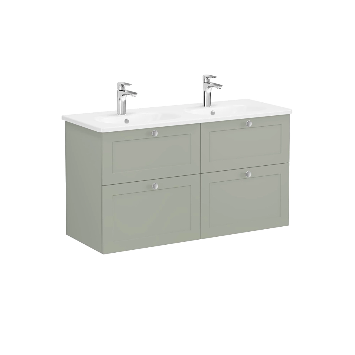 Root Classic Lavabo Dolabı, Mat Retro Yeşil