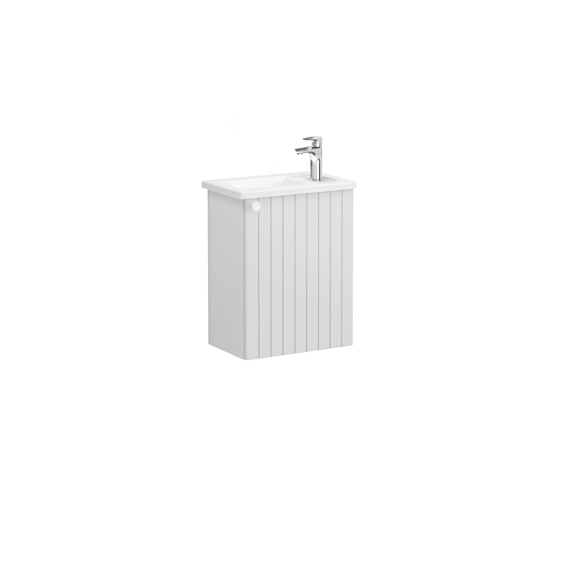 Root Groove Lavabo Dolabı, Mat Açık Gri