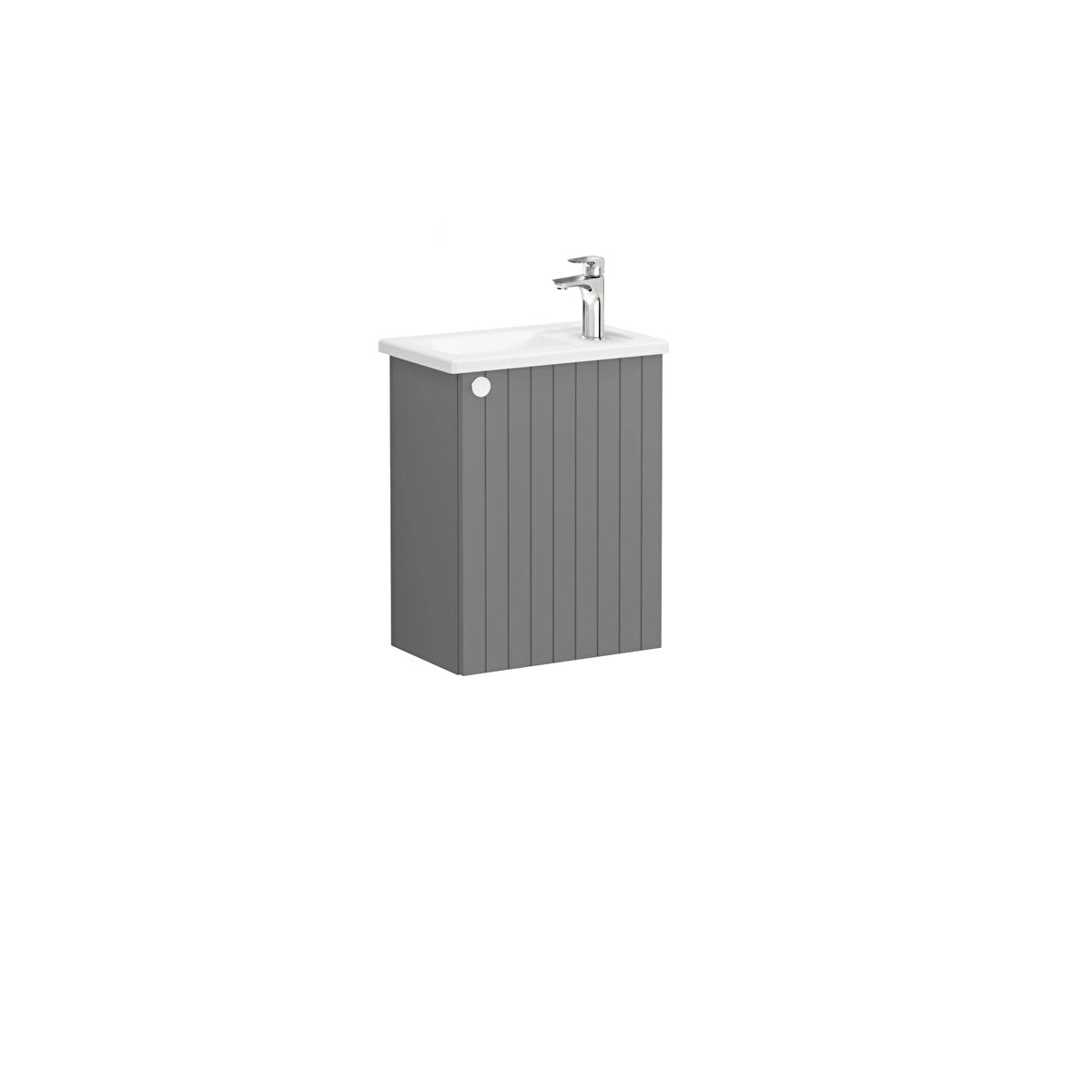 Root Groove Lavabo Dolabı, Mat gri