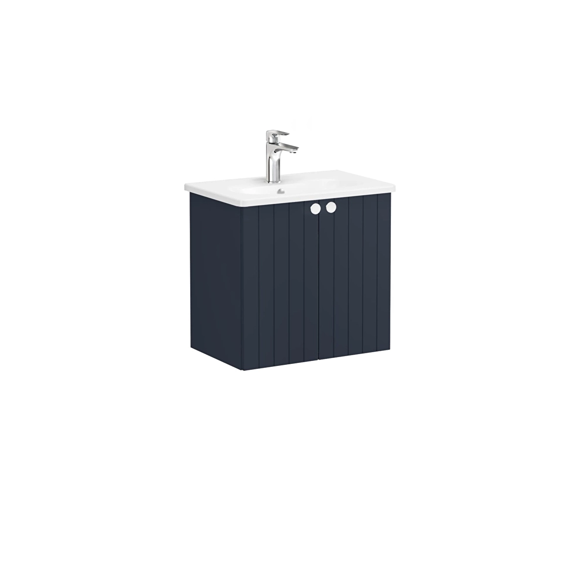 Root Groove Lavabo Dolabı, Mat Lacivert