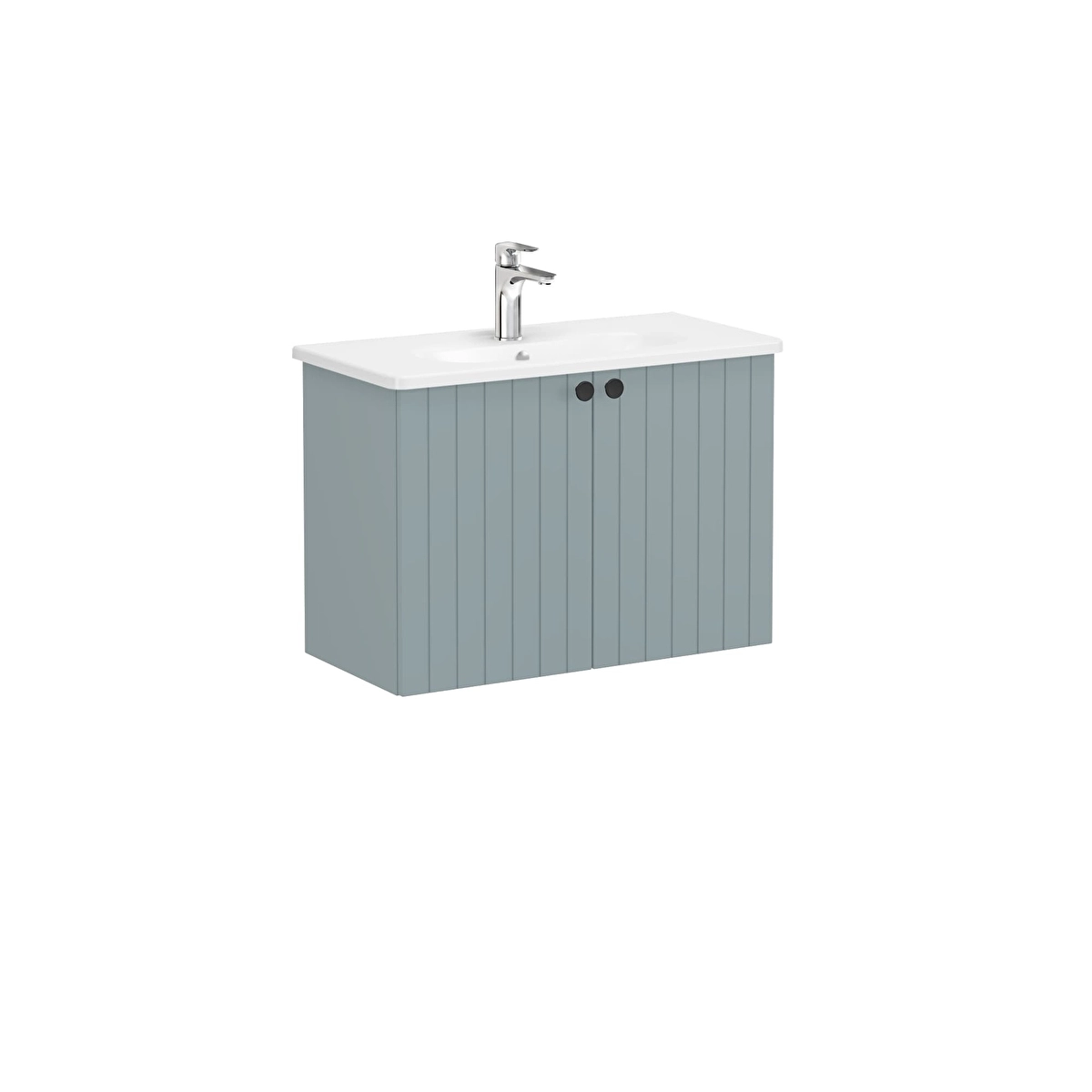 Root Groove Lavabo Dolabı, Mat Fiyord Yeşili