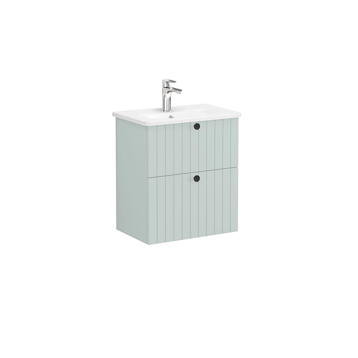 Root Groove Lavabo Dolabı, Mat Retro Yeşil