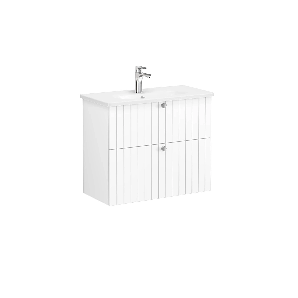 Root Groove Lavabo Dolabı, Mat Beyaz