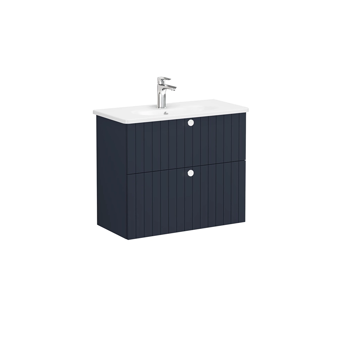 Root Groove Lavabo Dolabı, Mat Lacivert