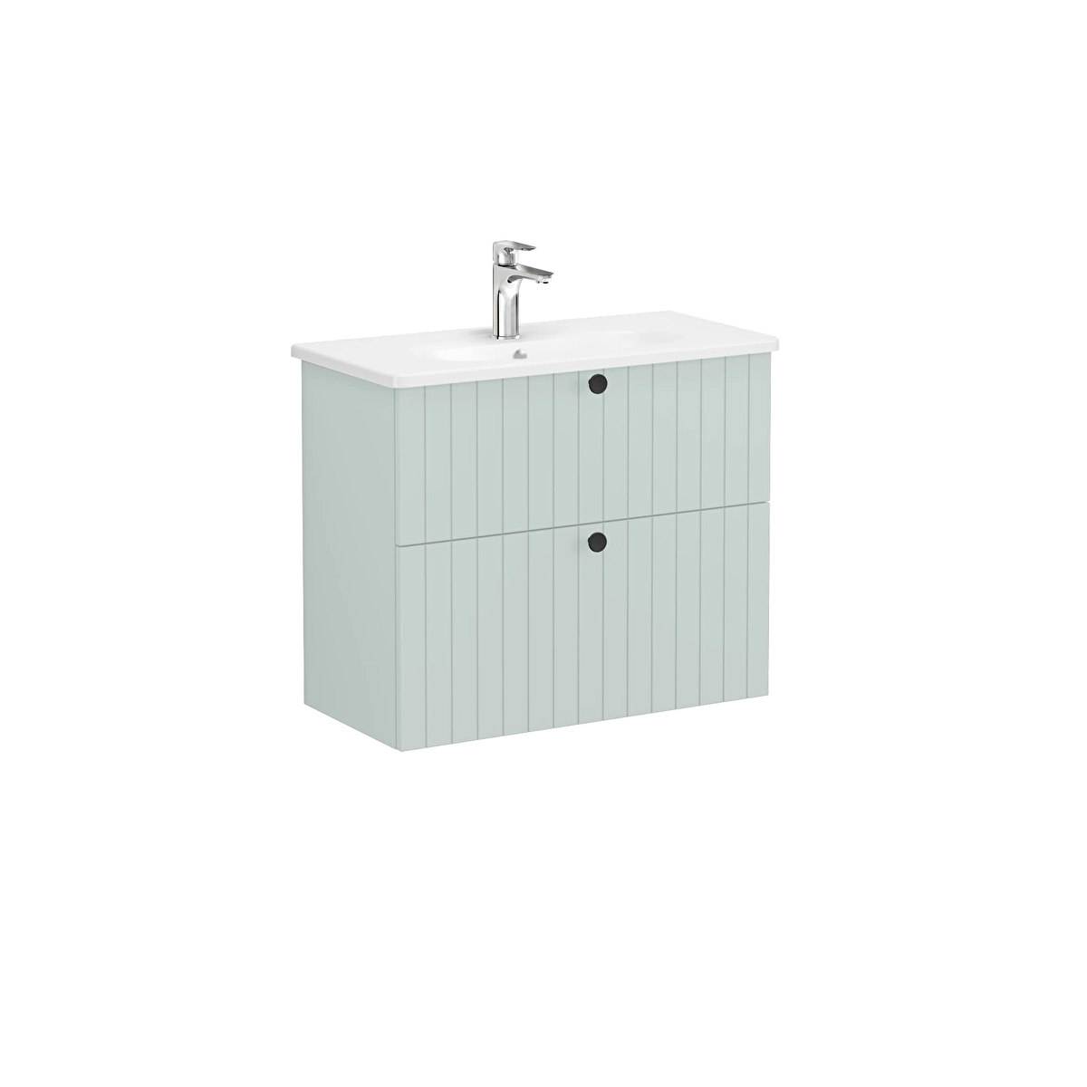 Root Groove Lavabo Dolabı, Mat Retro Yeşil