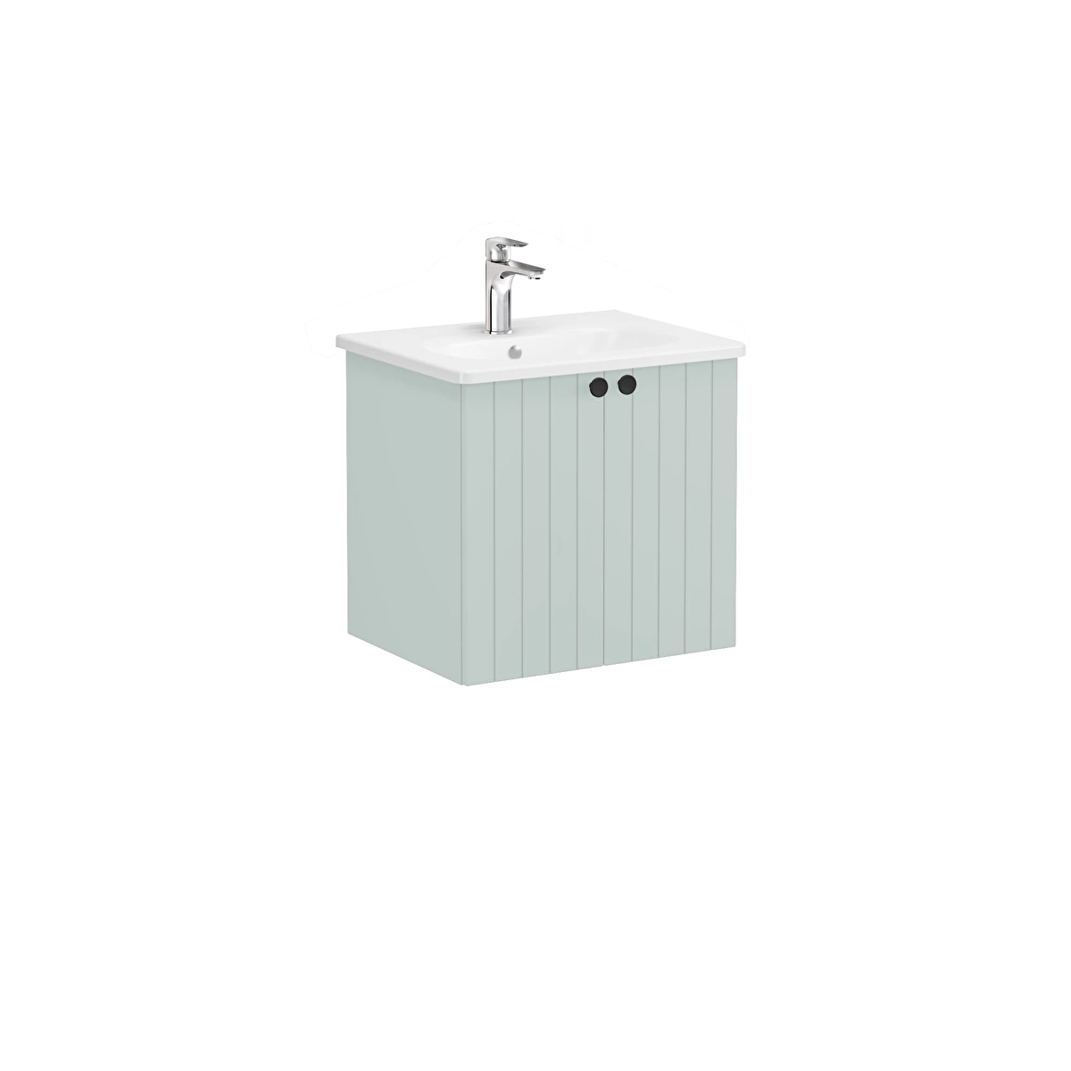 Root Groove Lavabo Dolabı, Mat Retro Yeşil