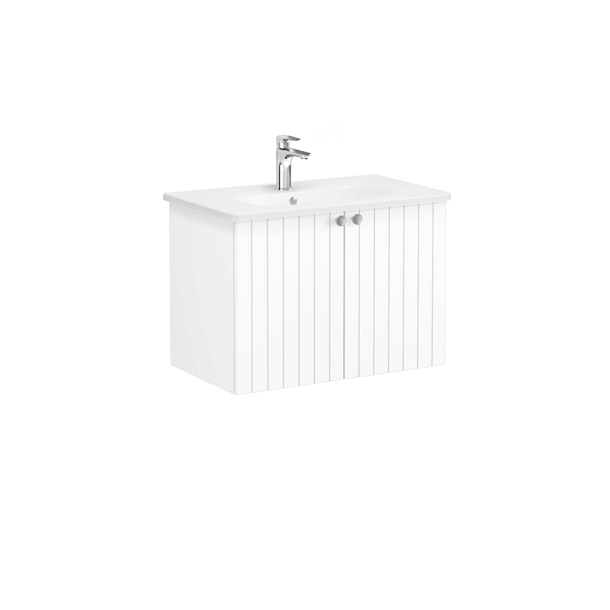 Root Groove Lavabo Dolabı, Mat Beyaz
