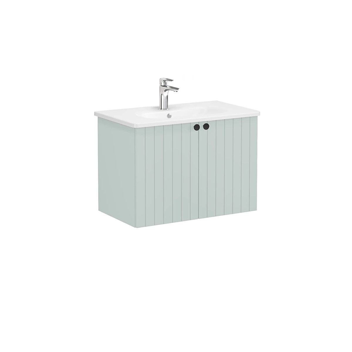 Root Groove Lavabo Dolabı, Mat Retro Yeşil