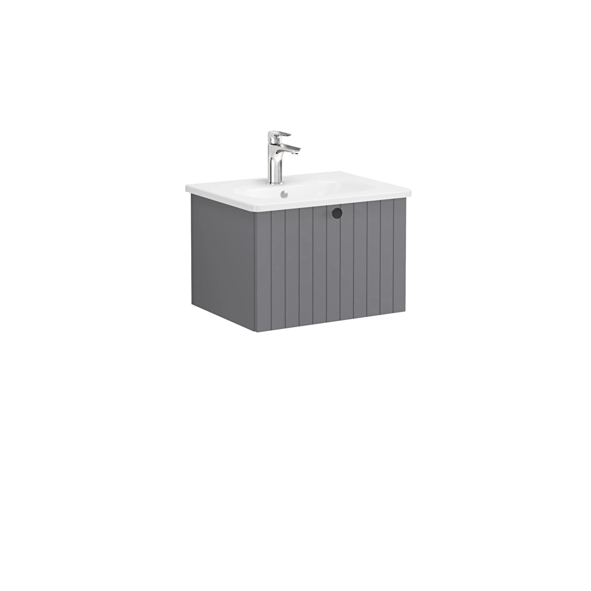 Root Groove Lavabo Dolabı, Mat gri