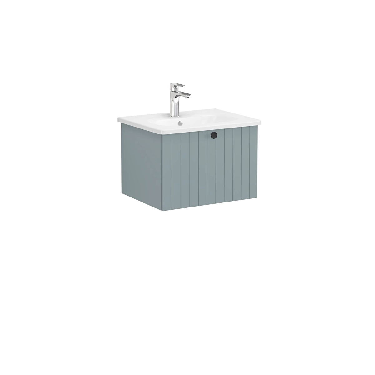 Root Groove Lavabo Dolabı, Mat Fiyord Yeşili