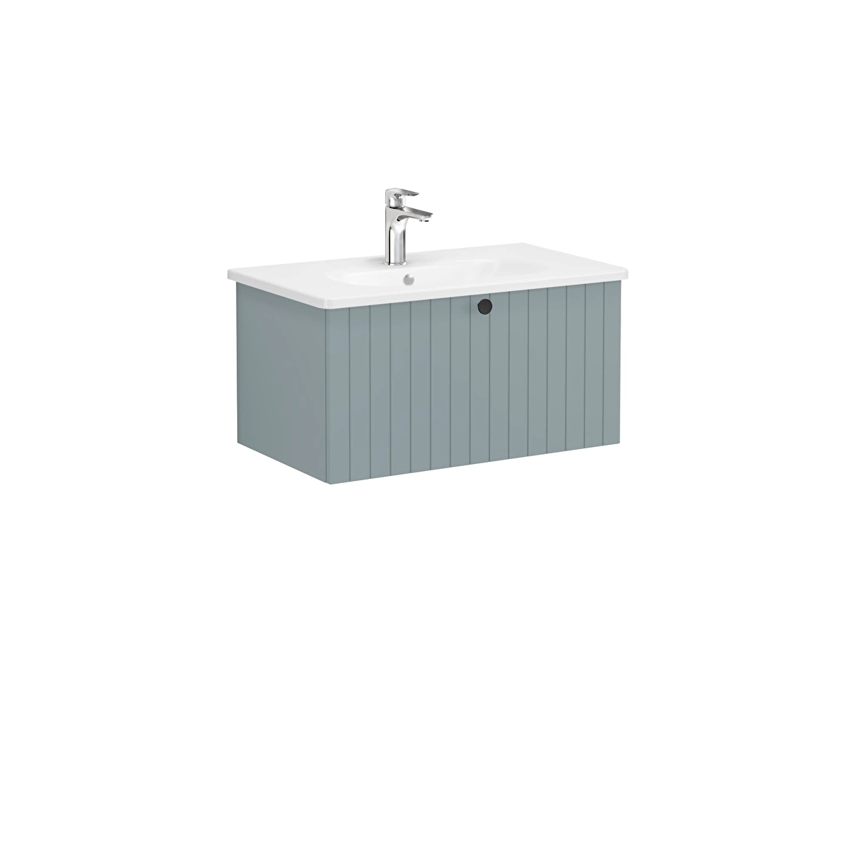 Root Groove Lavabo Dolabı, Mat Fiyord Yeşili