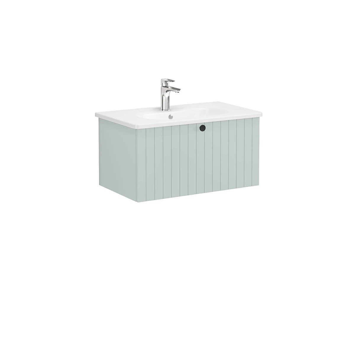 Root Groove Lavabo Dolabı, Mat Retro Yeşil