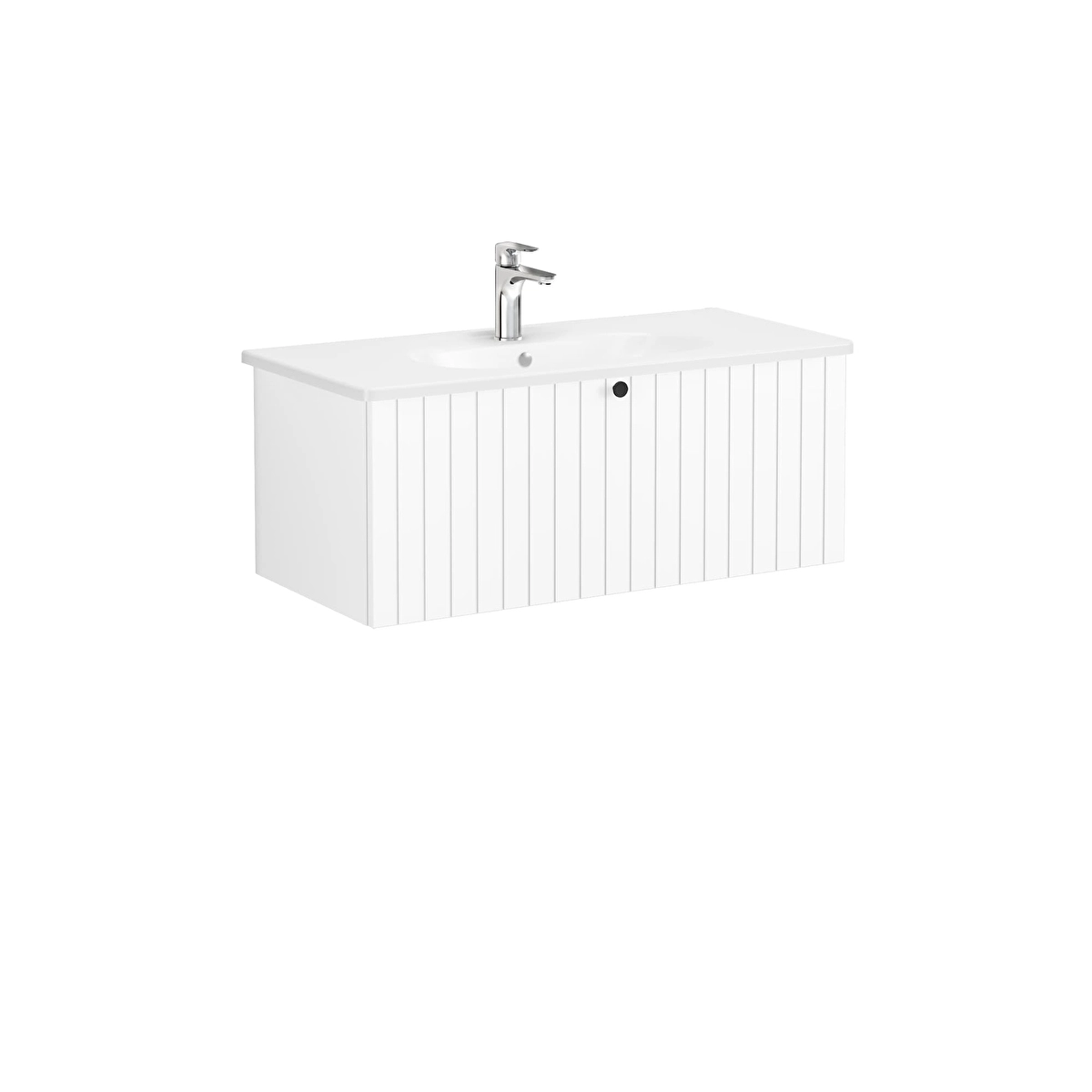 Root Groove Lavabo Dolabı, Mat Beyaz
