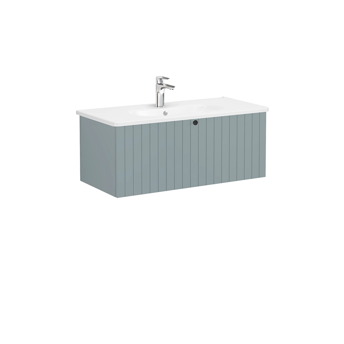 Root Groove Lavabo Dolabı, Mat Fiyord Yeşili