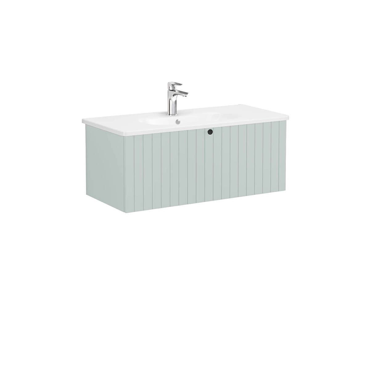 Root Groove Lavabo Dolabı, Mat Retro Yeşil