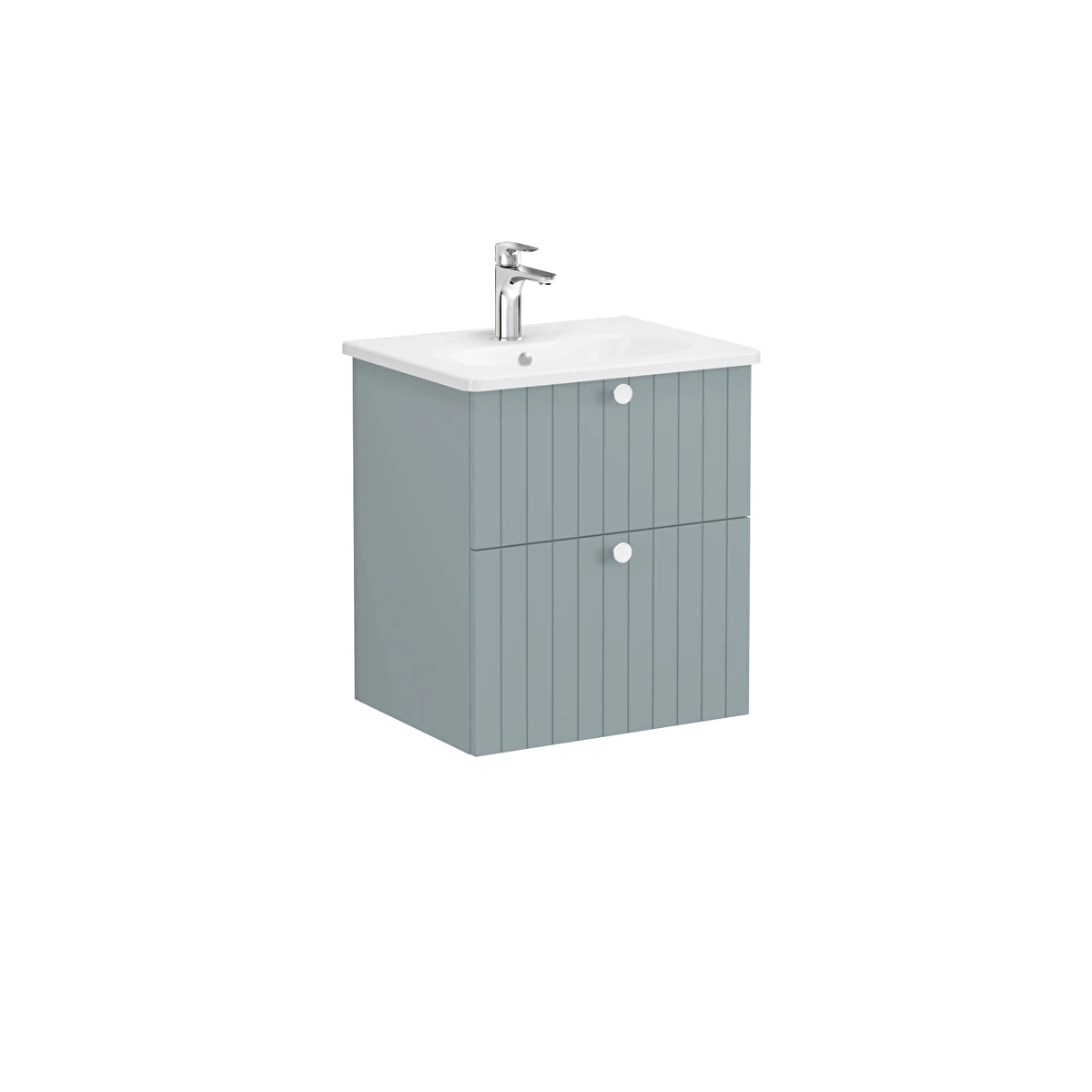 Root Groove Lavabo Dolabı, Mat Fiyord Yeşili