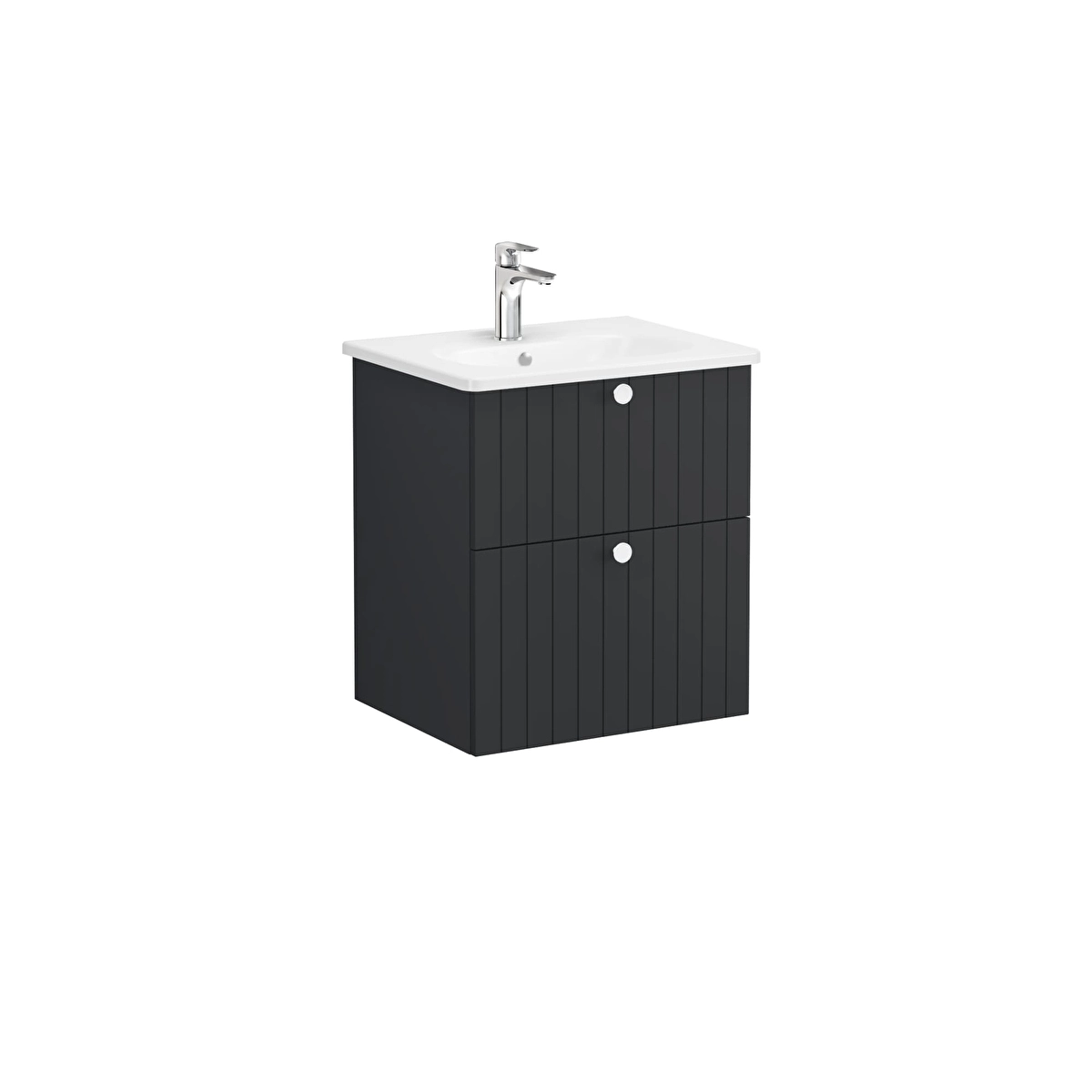 Root Groove Lavabo Dolabı, Mat Grafit
