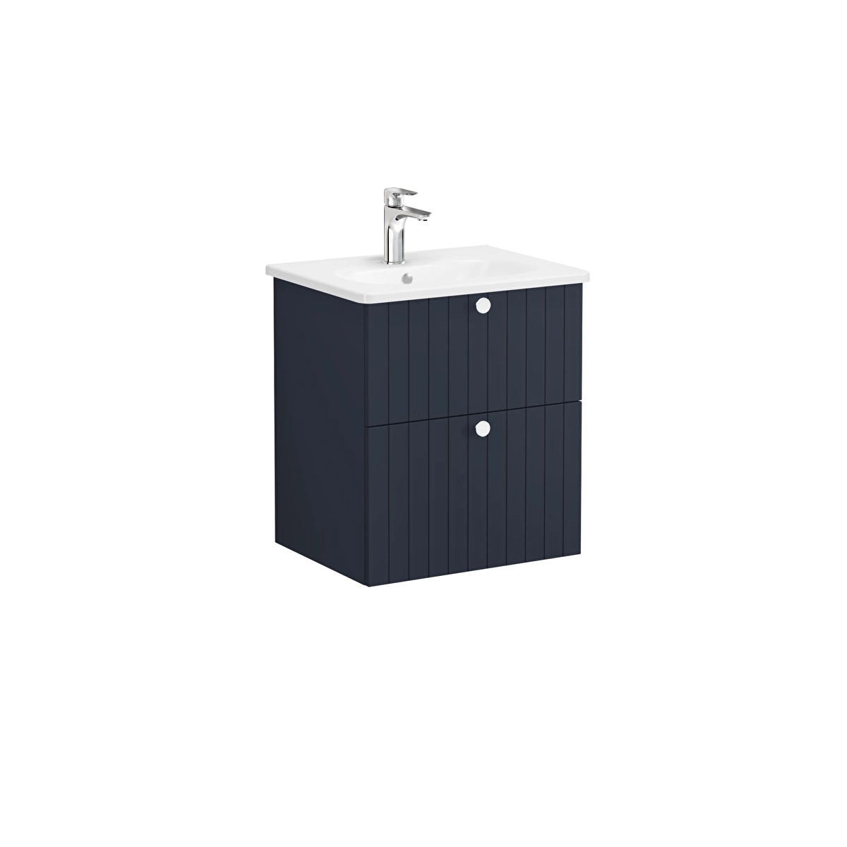 Root Groove Lavabo Dolabı, Mat Lacivert