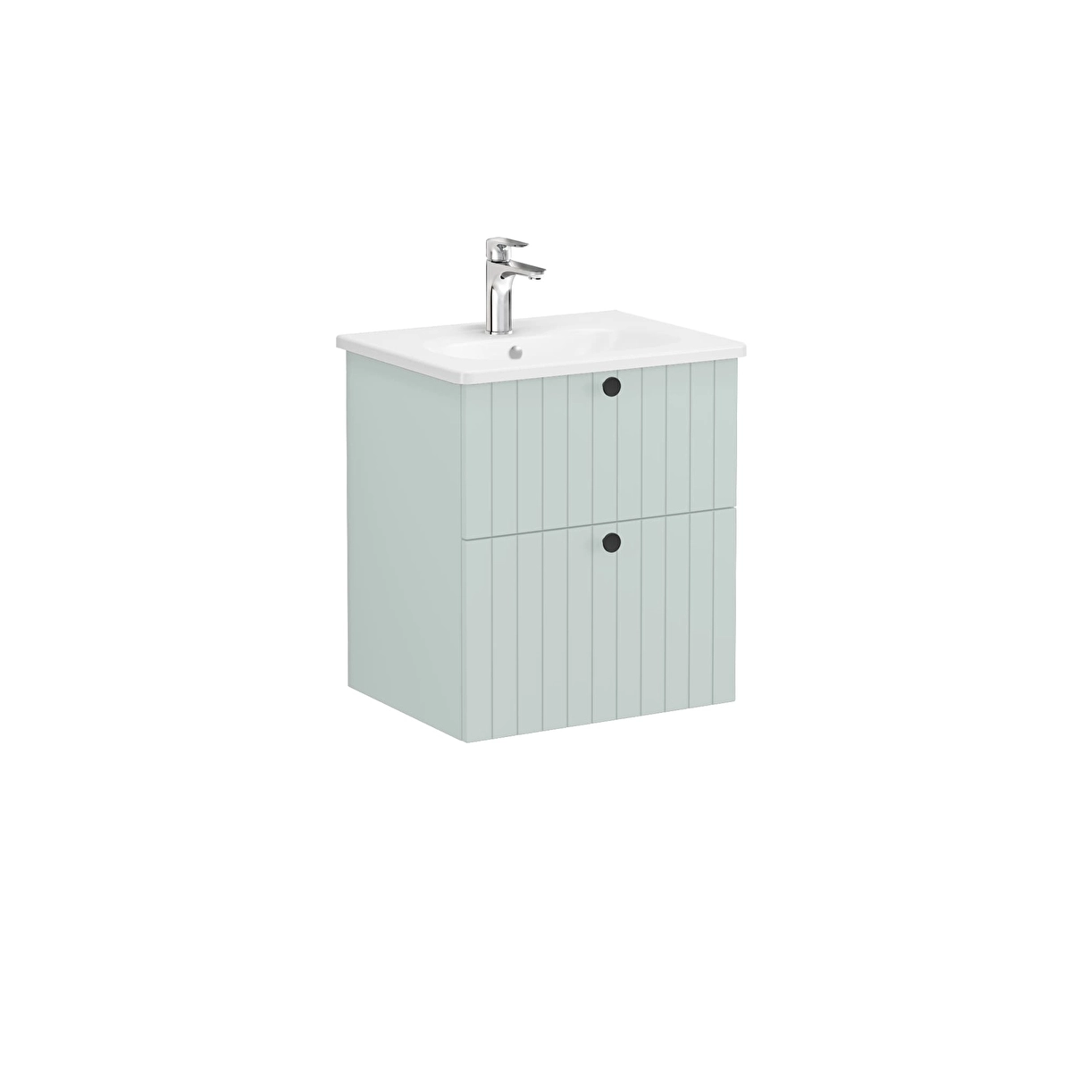 Root Groove Lavabo Dolabı, Mat Retro Yeşil
