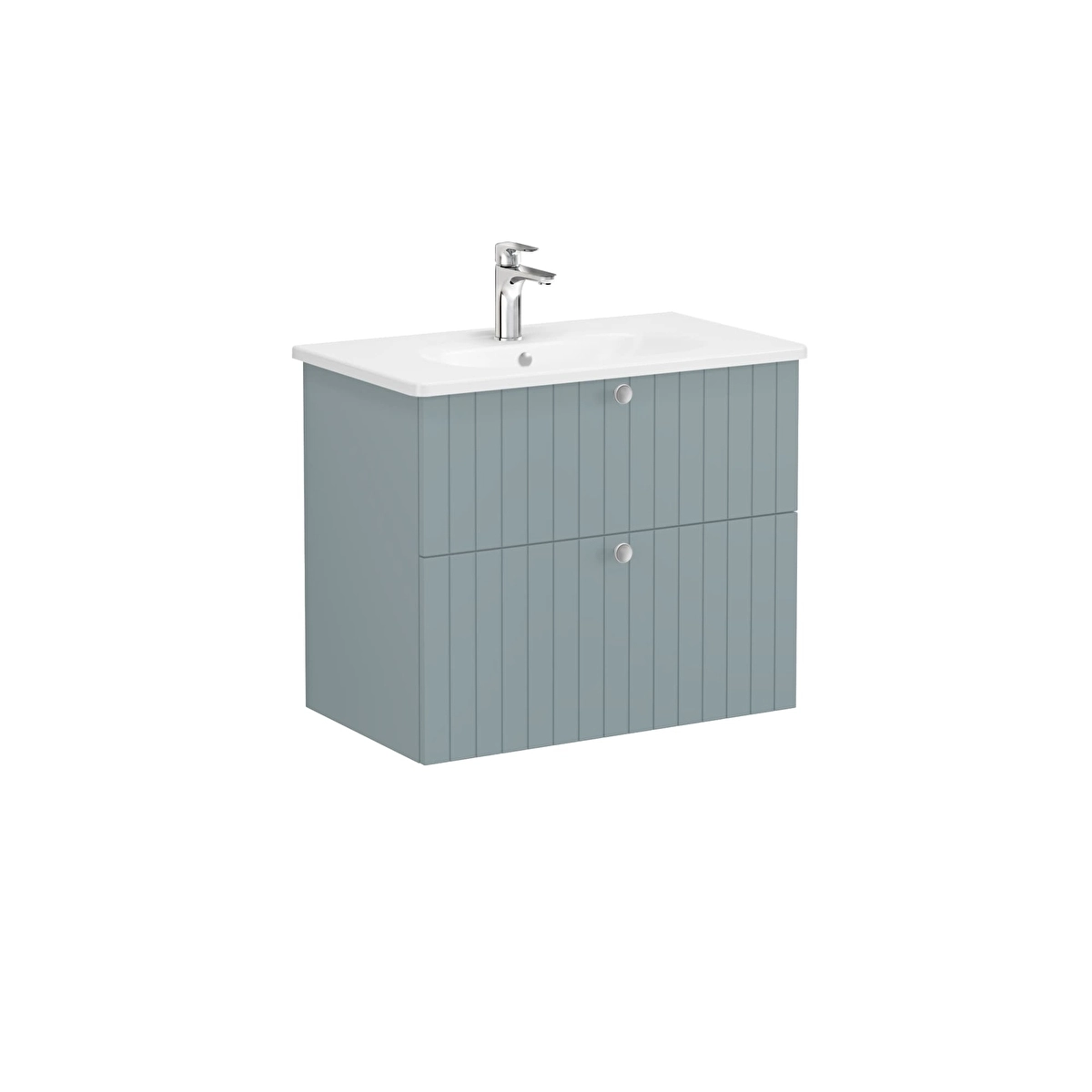 Root Groove Lavabo Dolabı, Mat Fiyord Yeşili