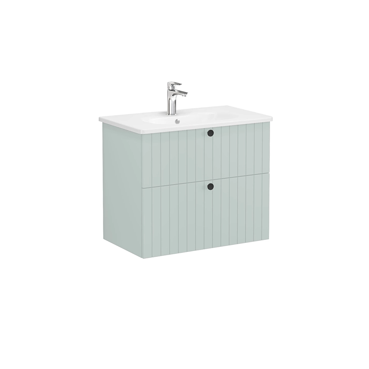 Root Groove Lavabo Dolabı, Mat Retro Yeşil