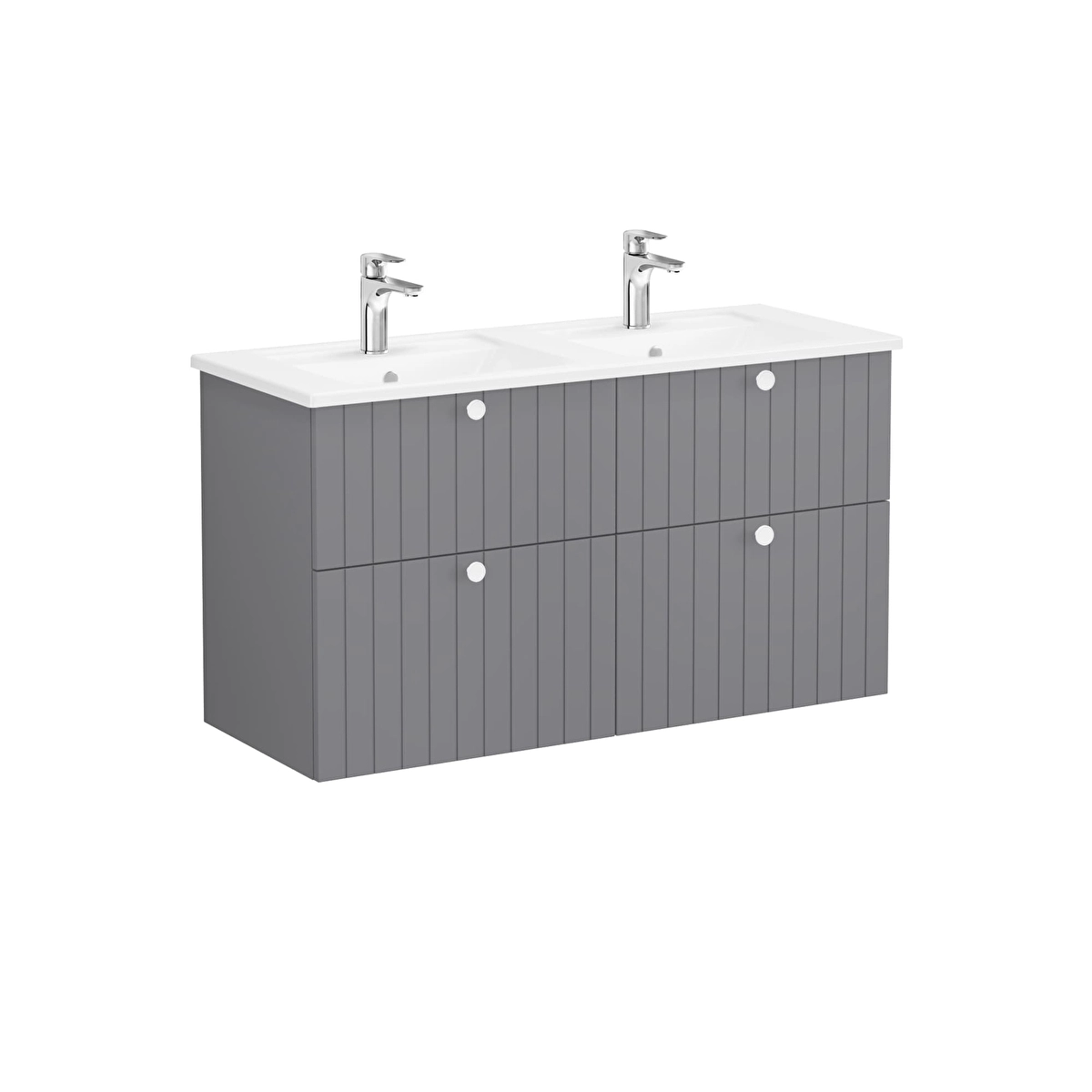 Root Groove Lavabo Dolabı, Mat gri