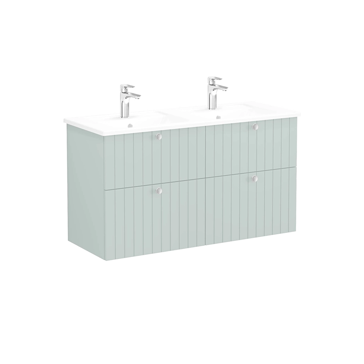 Root Groove Lavabo Dolabı, Mat Retro Yeşil