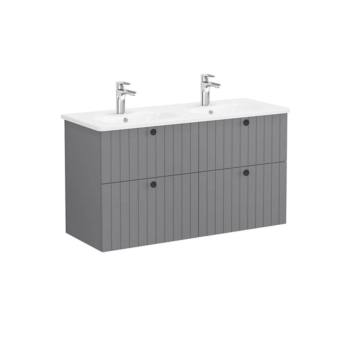 Root Groove Lavabo Dolabı, Mat gri