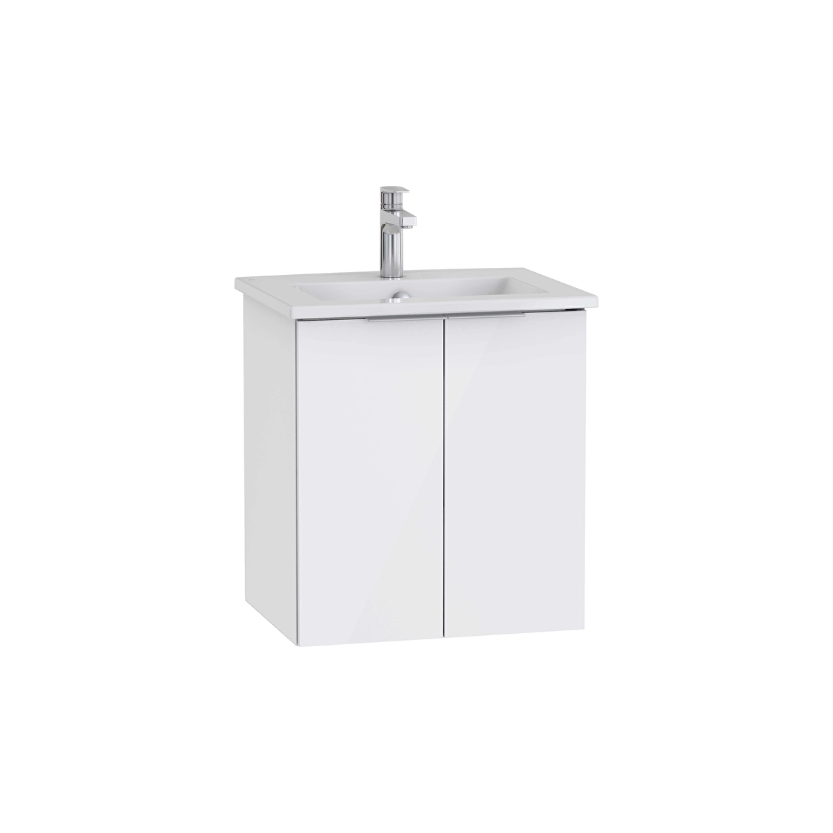 Mia Plus Square Lavabo Dolabı, Parlak Beyaz