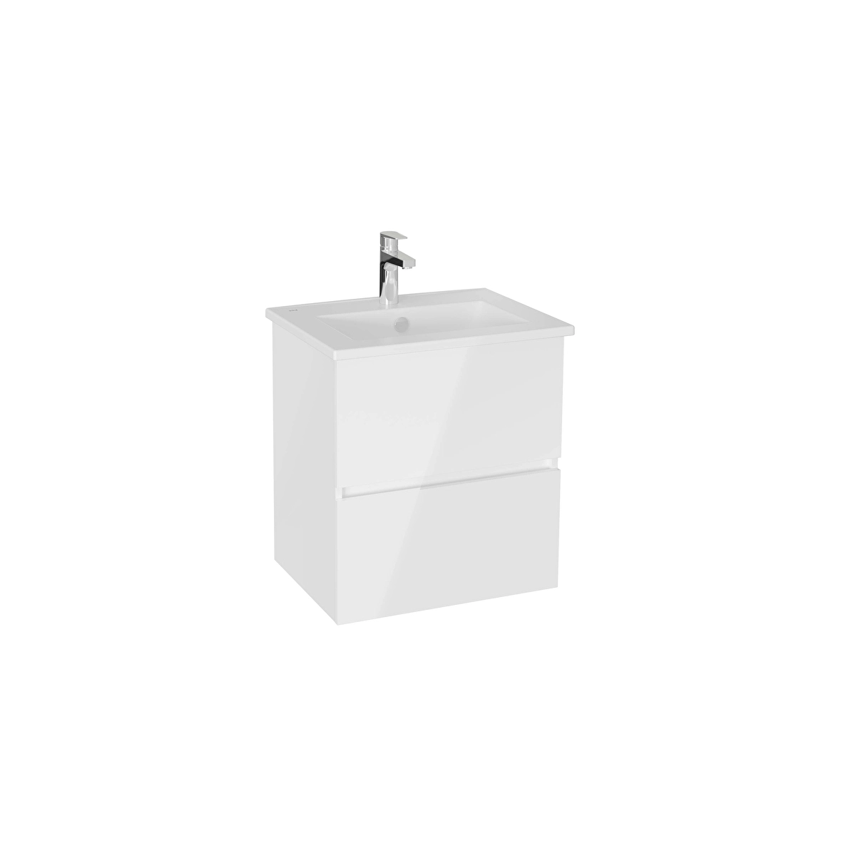 Mia Plus Square Lavabo Dolabı, Parlak Beyaz