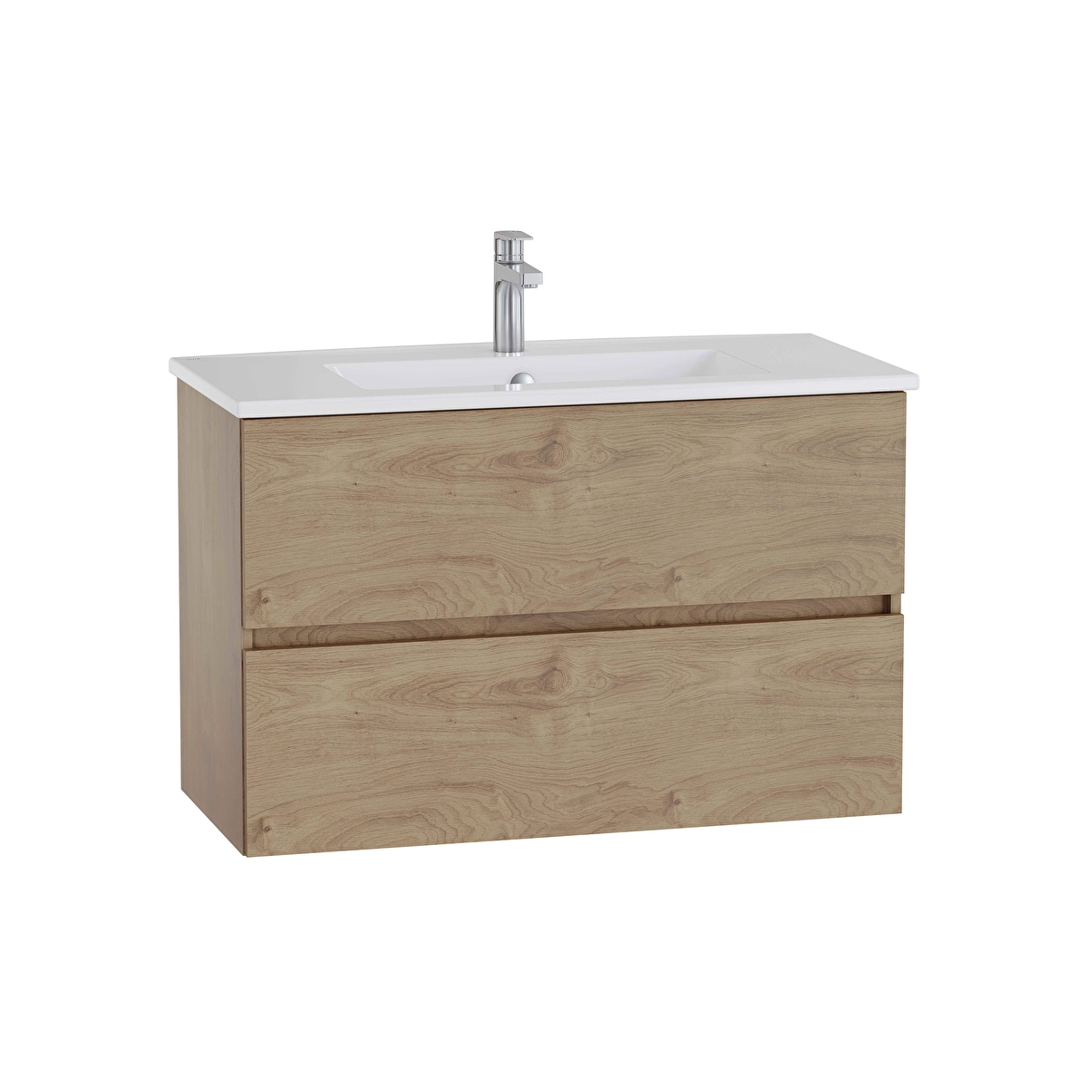 Mia Plus Square Lavabo Dolabı, Altın Meşe