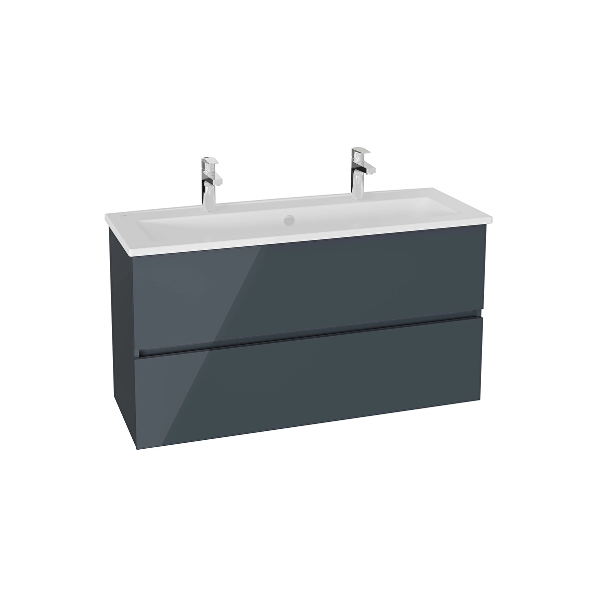 Mia Plus Square Lavabo Dolabı, Parlak Antrasit