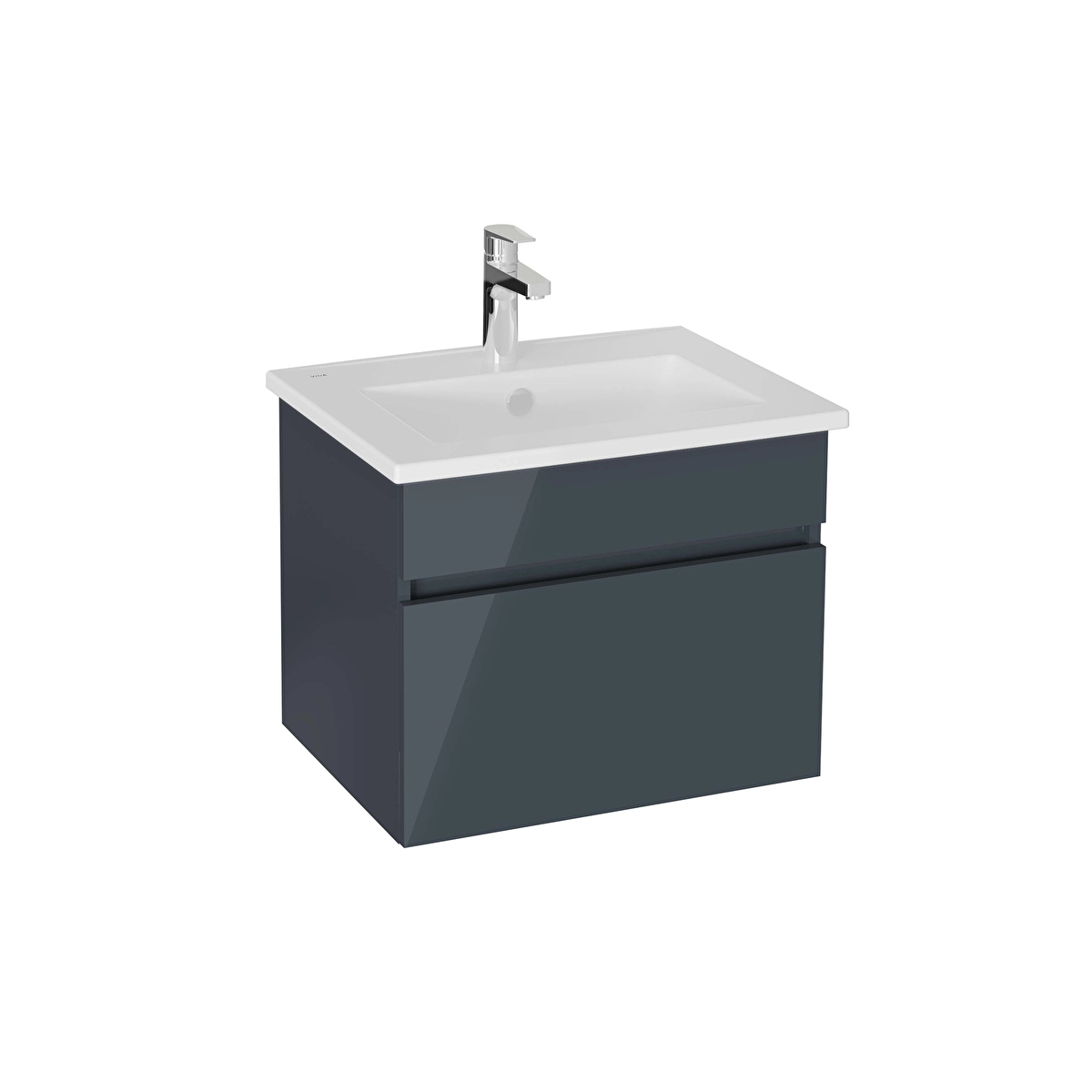 Mia Plus Square Lavabo Dolabı, Parlak Antrasit