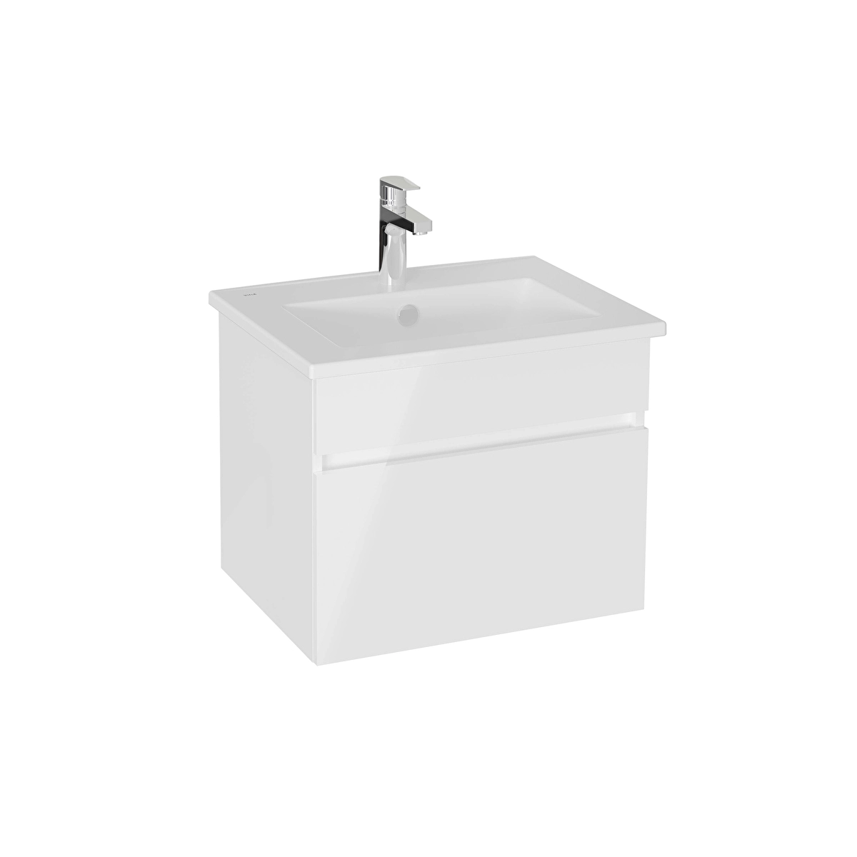 Mia Plus Square Lavabo Dolabı, Parlak Beyaz