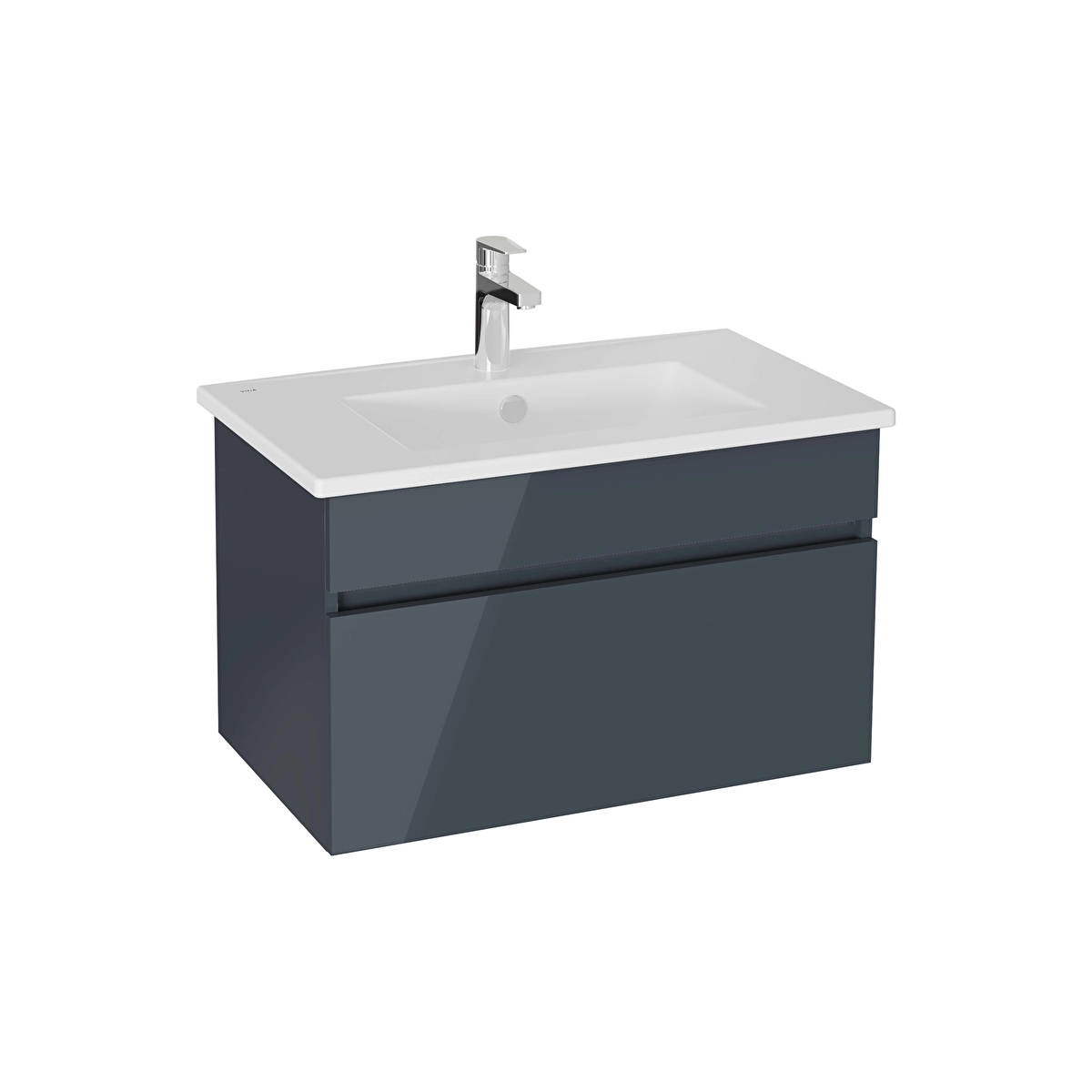 Mia Plus Square Lavabo Dolabı, Parlak Antrasit