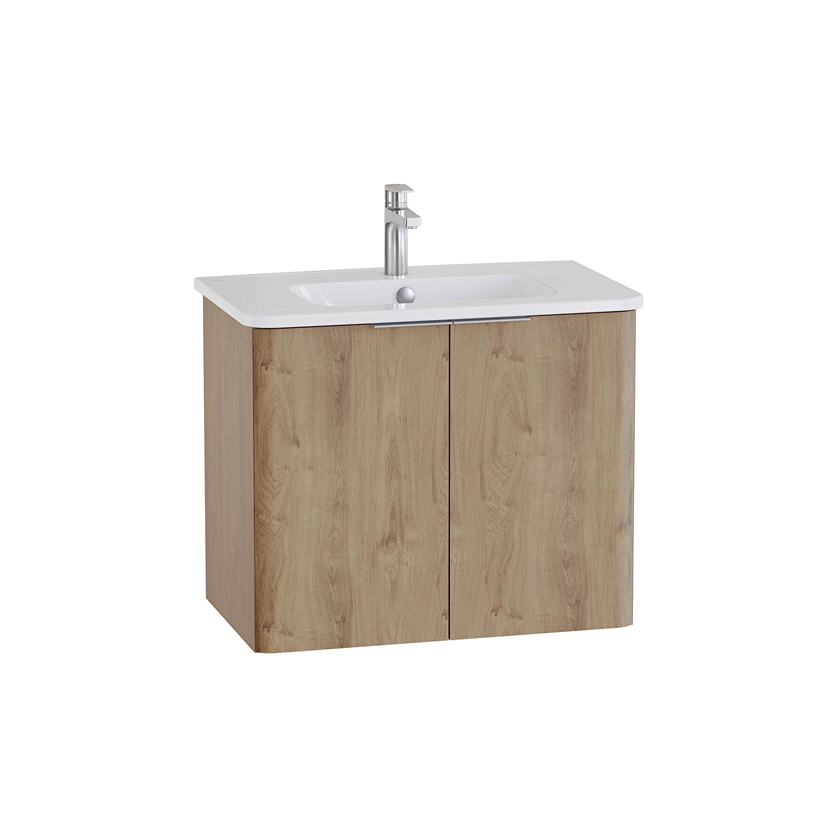 Mia Plus Round Lavabo Dolabı, Altın Meşe