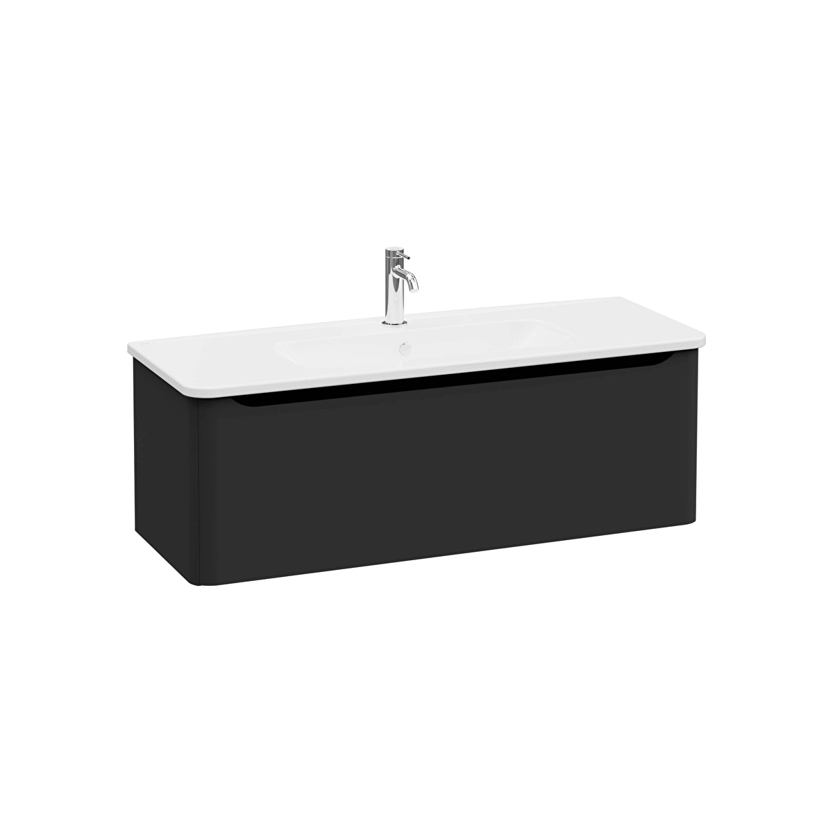 Integra Round Lavabo Dolabı, Mat Grafit