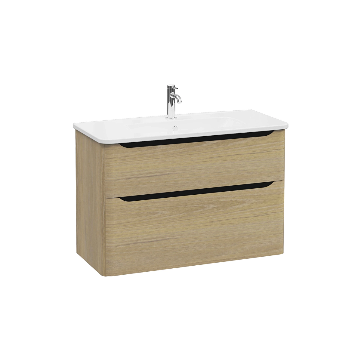 Integra Round Lavabo Dolabı, Altın Meşe