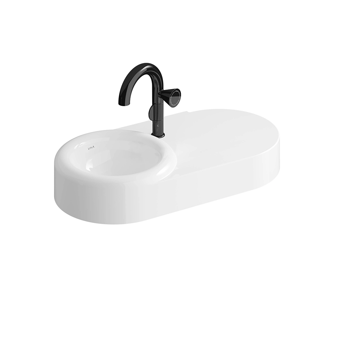 Liquid Etajerli Lavabo, Beyaz