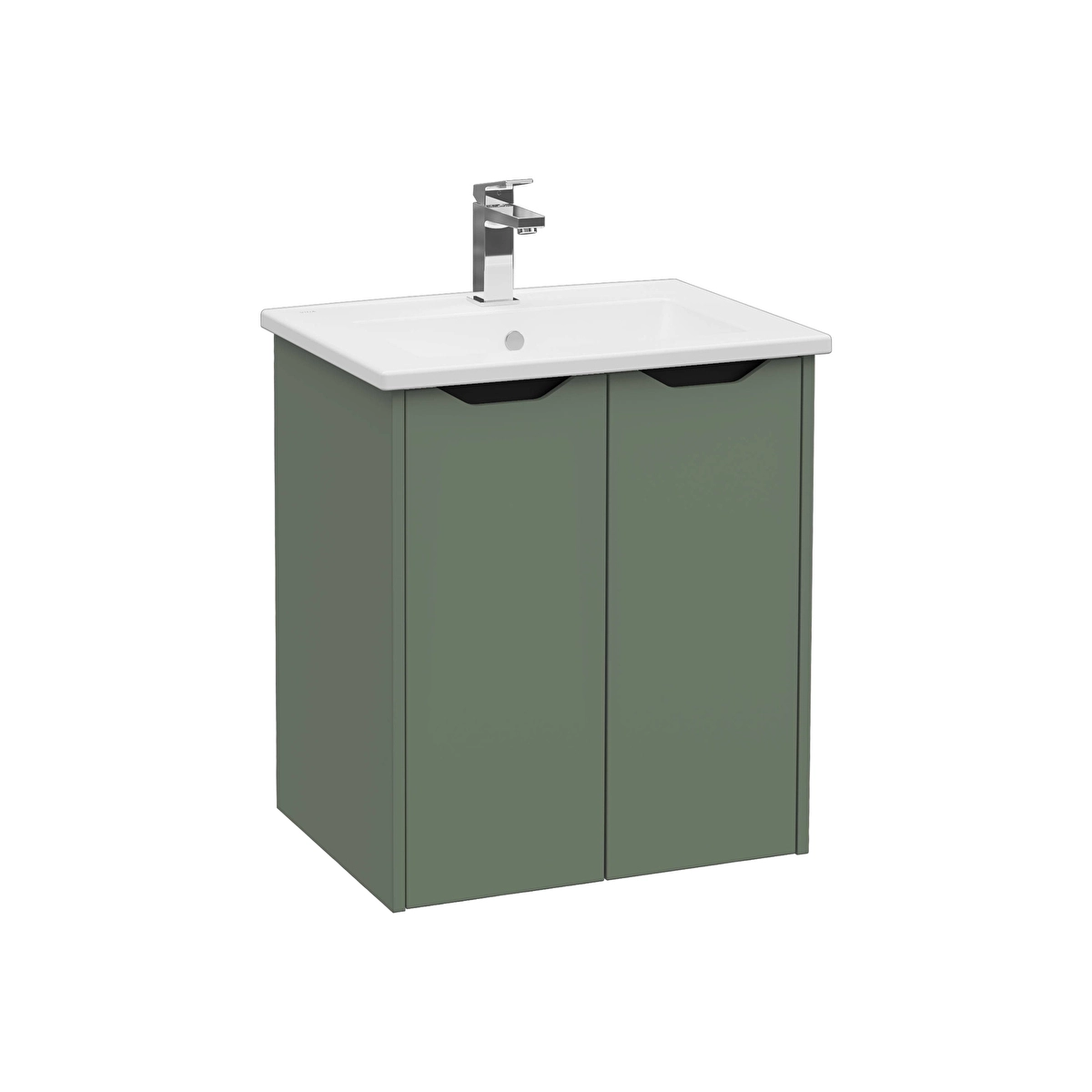 Integra Square Lavabo Dolabı, Mat Yeşil