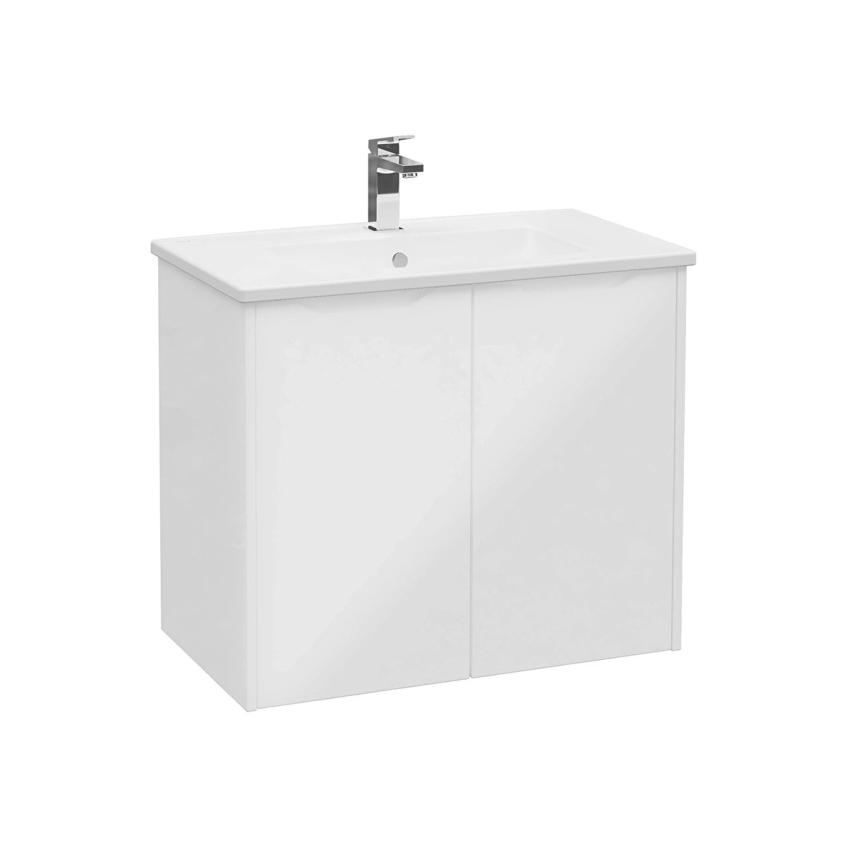 Integra Square Lavabo Dolabı, Parlak Beyaz