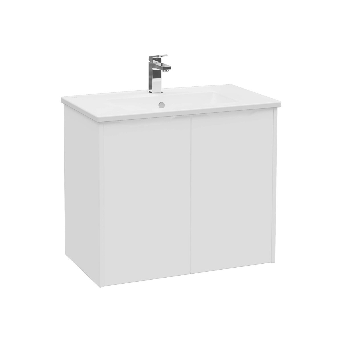 Integra Square Lavabo Dolabı, Mat Beyaz