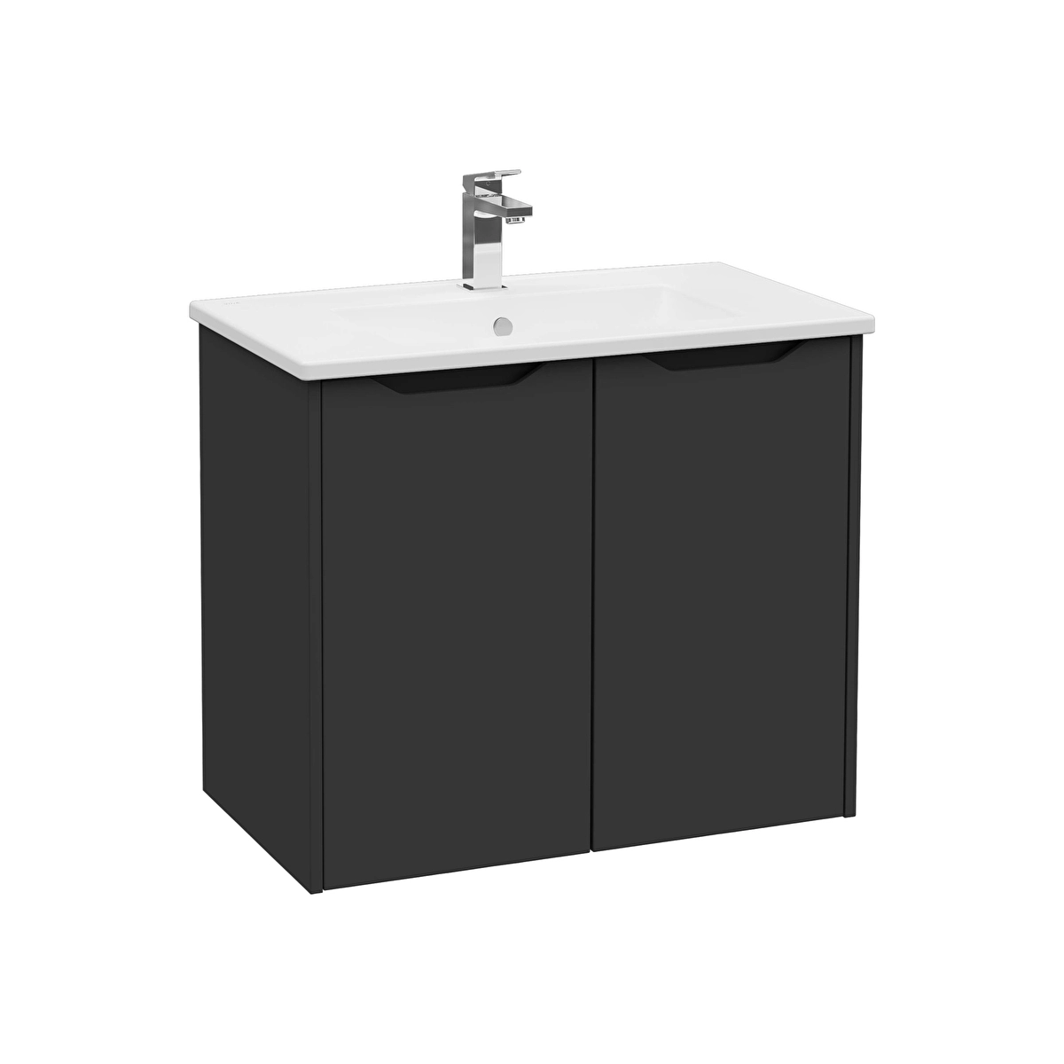 Integra Square Lavabo Dolabı, Mat Grafit