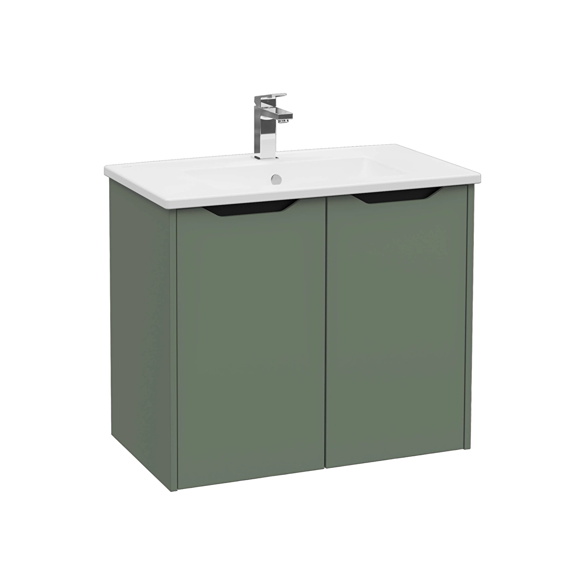 Integra Square Lavabo Dolabı, Mat Yeşil